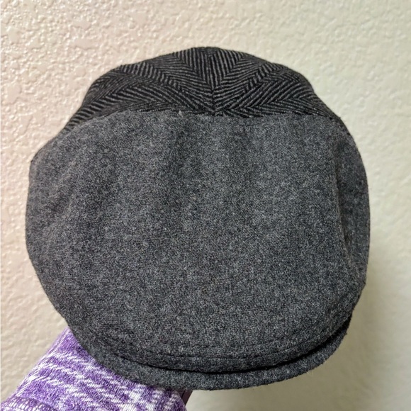 Dockers Charcoal Herringbone Cap with Hidden Ear Flaps - Picture 3 of 6